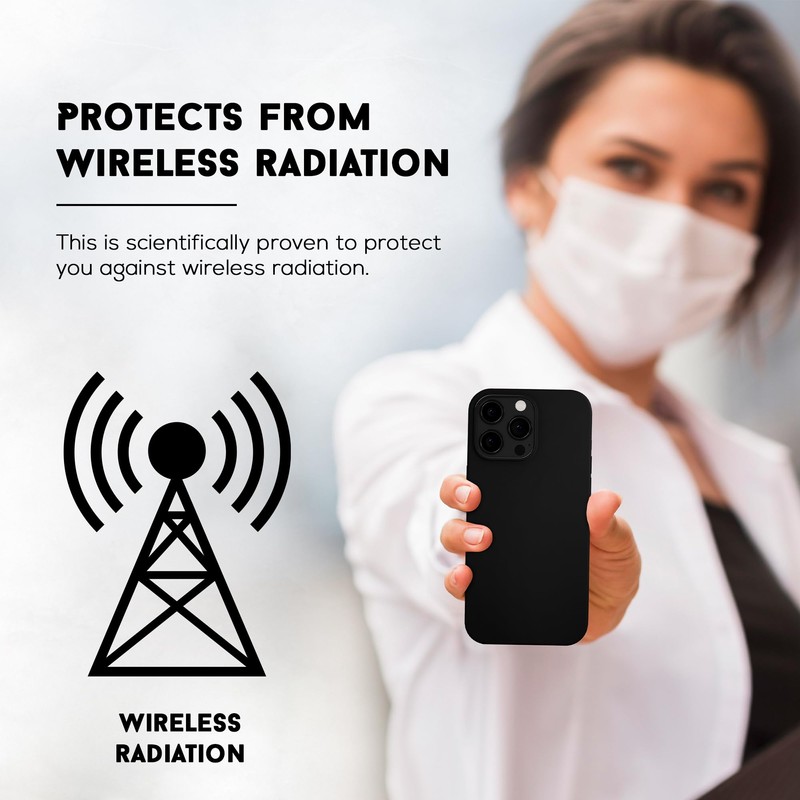 RadEnergy EMF Protection and Anti Radiation Liquid Silicone Shungite Case