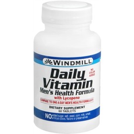 Windmill Daily Vitamin Tablets Men's Health Formula 60 Tablets (Pack of 4)
