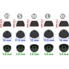 Rqker Eartips Compatible with Powerbeats Pro 2 Earbuds, 10 Pairs