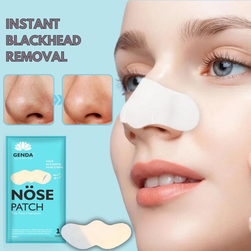 GENDA Blackhead Remover Nose Pore Strips for Deep Cleansing, Hydrocolloid