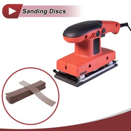 HEROFFIX 50 Pcs Car Wood Sanding Discs Smoothing Hook & Loop Sandpaper for Woodworking, Automotive Refinishing 15.75"x2.76" 1000 Grit Brown Aluminum Oxide