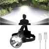 Amkulop Super Bright Headlamp, Led Rechargeable Head Lamp with Battery