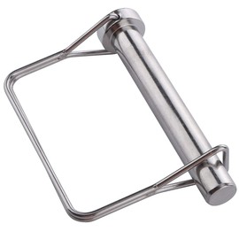 Large Square Safety Coupler Pin 1/2" x 3-1/2"(12.6mm x 90mm), Full Marine Grade 316 Stainless Steel Heavy Duty Shaft Locking Pin
