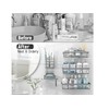 Liuoud 5 Pack Shower Caddy Organizer Rack Shelf for Inside