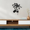 Ajuny Decorative Wrought Iron Black Wall Hanging Key Hook Holder