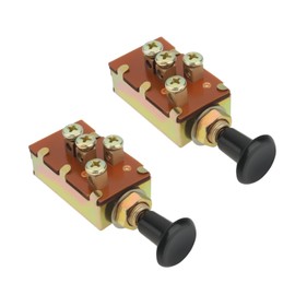 eMagTech 2pcs 12V/24V Start Switch Ignition Switch Headlight Switch Replacement Hand Pull Switch Fits Most Cars Trucks Tractors