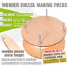 Wooden cheese press diameter 11.2 in and 1 cheese making