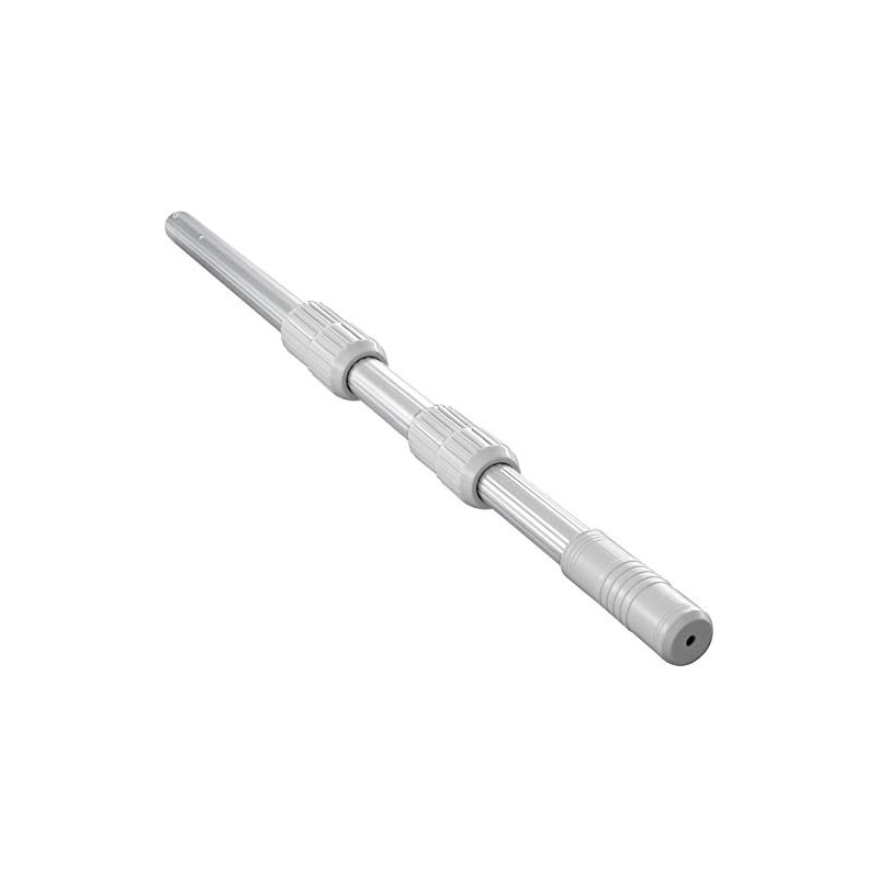 Telescopic Pole with 3 x 1.20 m pool Rail Aluminium
