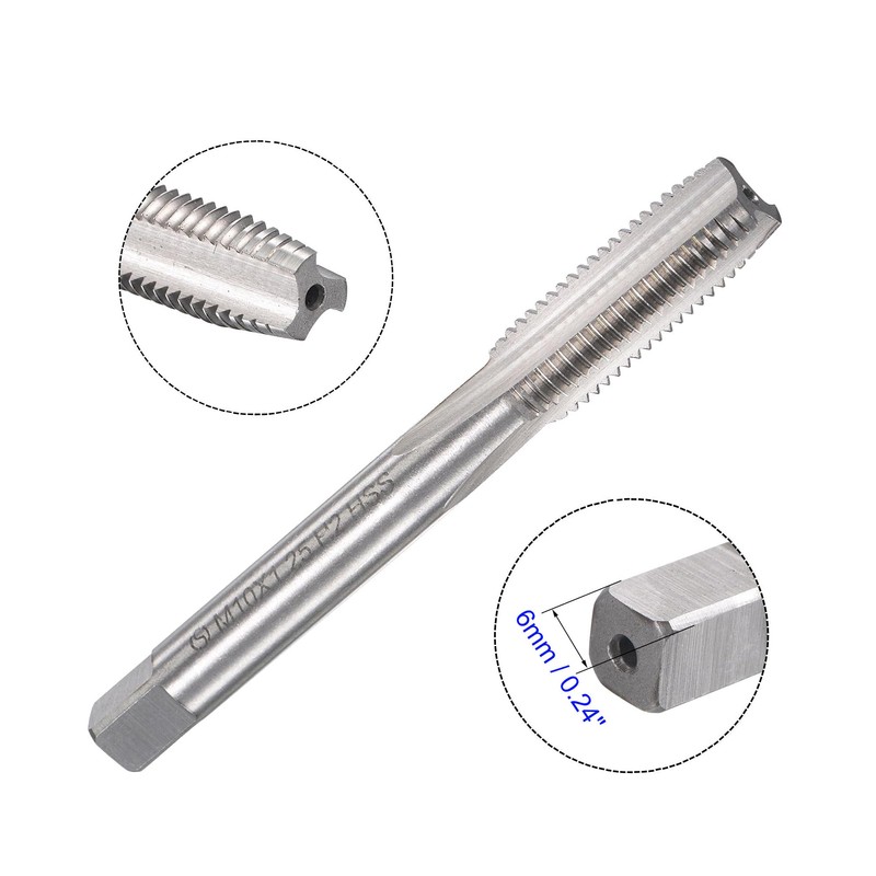 Edinstry Bottom Thread Tap Metric Hand Tap Drill Set Straight