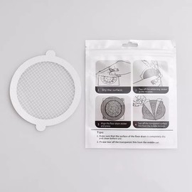 25 Pack Disposable Shower Drain Hair Catcher, White (WH-A-801)