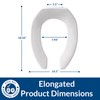 BEMIS 1955CT Commercial Open Front Plastic Toilet Seat, Heavy Duty