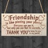 Friendship Sign Best Friend Plaque Gift Shabby Chic Heart &