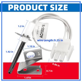 Upgraded 903110A 903110 Universal Furnace Hot Surface Ignitor, Round Silicon Nitride Igniter Kit Replacement for Nordyne Furnace Models 632313, 632313C, FC047- Easy Installation & Enhanced Durability
