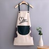 2 Pack Kitchen Cooking Aprons, Waterproof and Oil-Proof Wipe-able Hand
