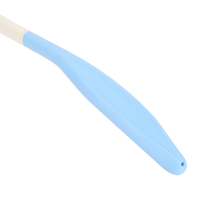 HilBeliFU Antislip Long Handle Hair Brush, Plastic Curved Handle Brush