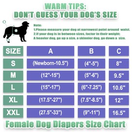 Wegreeco - Pañales lavables para perros femeninos altamente absorbentes reutilizables para perros en el calor, pañales para ciclo de calor, paquete de 3 (morandi, mediano