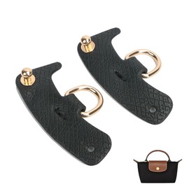 Hayaww Pack of 2 Shoulder Strap Adapters Bag Strap Accessories Collar Buckles Adapter Shoulder Strap Made of Leather for Mini Bags Mini Bag Straps Shoulder Strap for Longchamp Bag Women (A)
