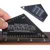 Guitar String Action Gauge Ruler Tool Stainless Steel Electric Guitar