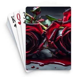 CafePress Gothic Roses Standard Size Playing Cards