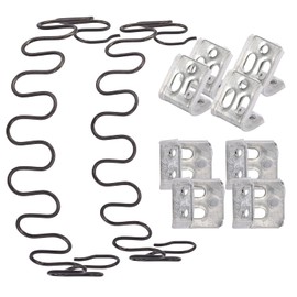 Catkio Sofa replacement Springs,2 PCS 20" Spring with 8 PCS S Clips,4.0 Wire Diameter Sofa Spring Repair Kit Compatible with Seating In Furniture Interior Decoration, Automotive, or Other Applications
