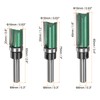 sourcing map Pattern Flush Trim Router Bit 0.3" Shank 0.63"
