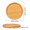 KALLORY Set of 6 Round Bamboo Coasters Mosaic Design Cup