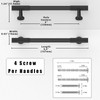 Asimerdeco 10 Pack Matte Black Cabinet Pulls 5 Inch(128mm) Kitchen