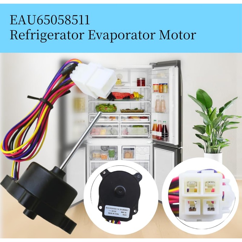 EAU65058511 Refrigerator Condenser Fan Motor Replacementfor LG Refrigerator Evaporator Fan