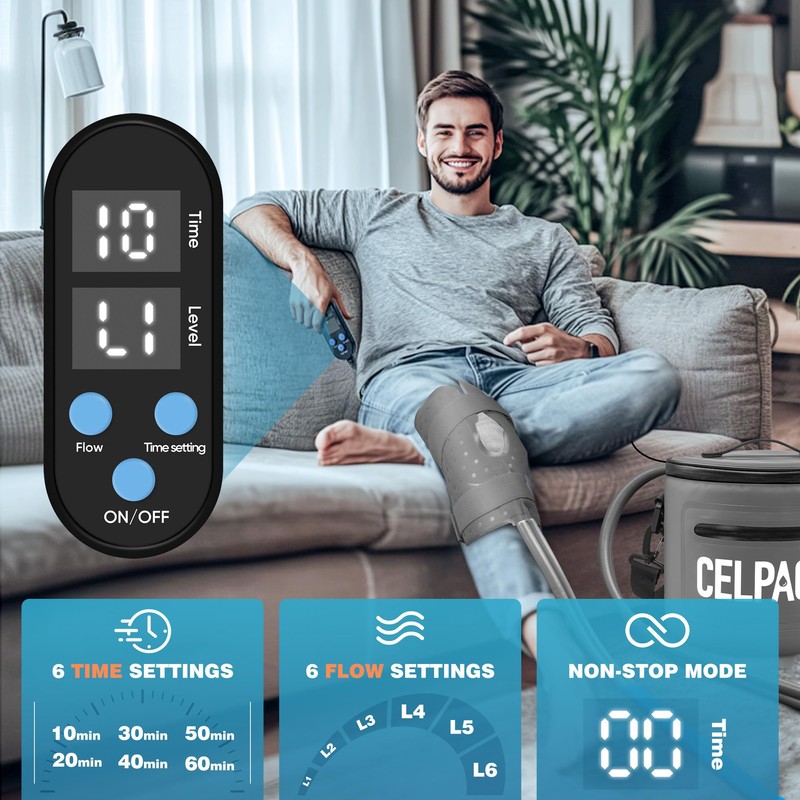 Portable Ice Therapy Machine for Post-Operative Recovery, Sports Injuries, Knee