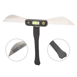 Eyebrow balance ruler stencils, eyebrow tattoo shaping template, eyebrow tattoo slider, three-point positioning ruler for eyebrow shape
