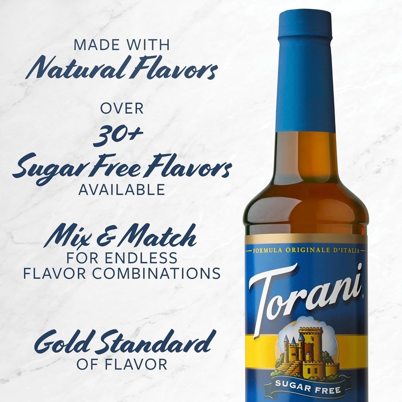 Torani Salted Vanilla Flavored Drink Syrup, 25.4 fl oz (Pack