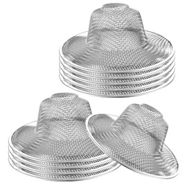 10pcs Mesh Sink Strainer, 4.5" Diameter Stainless Steel Slop Basket Filter Trap, Metal Kitchen Drain Strainer, Hair Basket Drain - Fits Most Kitchen Sinks, Bathroom Sinks,Shower Drains,Floor Drain