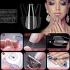Pack of 24 Press on Nails, Glitter French Artificial Nails,