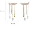 Dainty Rhinestone Crawler Earrings Climber Ear Cuff Star Dangle Earrings