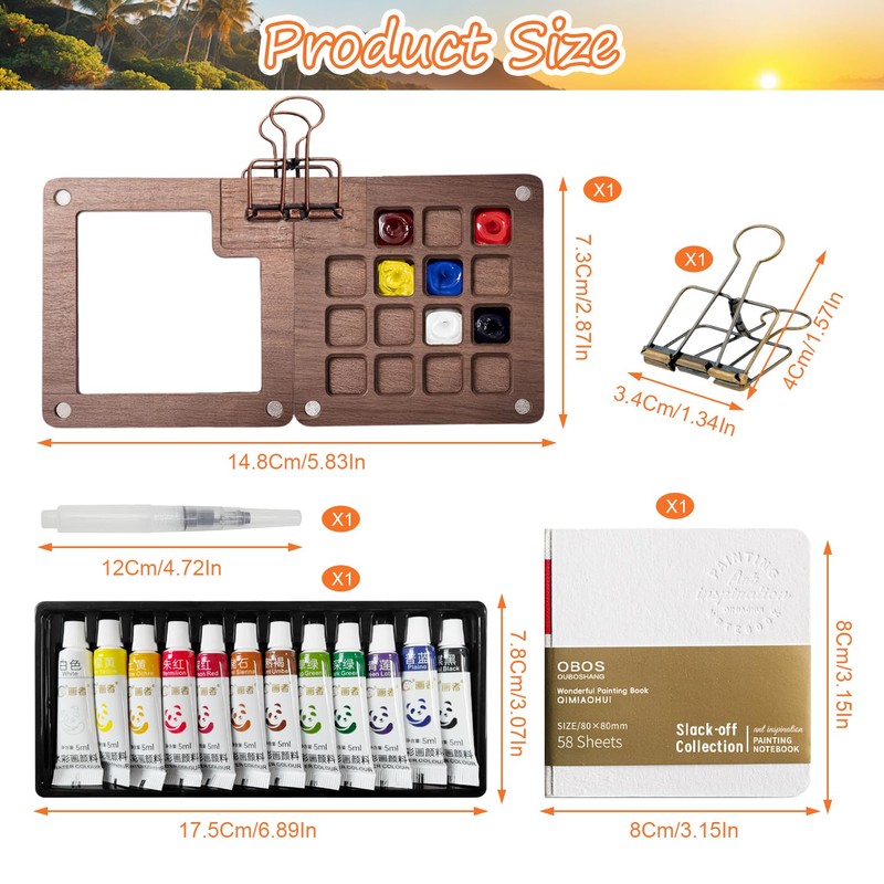 KA-006-DE-FT Mini Watercolour Set (M)