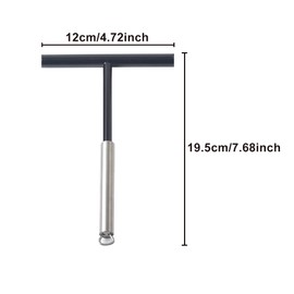 NHBETYS Crepes Spreader Stainless Steel Crepe Dough Spreader T-shaped Pancake Dough Spreader Home Kitchen Crepes Spatula Accessories for Baking Cooking Baking Egg Pie