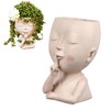 Face Flower Pot Head Planter Pot Cute Resin Succulent Planter
