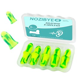 Nozibye Professional Sleep Earplugs - Pack of 10 Ultra Soft Memory Foam Ear Plugs - 38dB SNR High Noise Reduction for Sleeping, Snoring, Study, Travel- Ear Protectors for Men Women