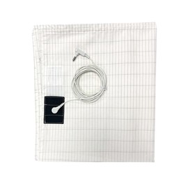 Grounding Mat for Bed, Earthing Sheet, Earthing Mat, Conductive Grounding Mat with Earth Connection Cable, 90 x 230 cm, with Ground Connection Cable, for Better Sleep, Grounding Energy and Recovery