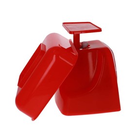 Utoolmart Mechanical Kitchen Scale - Diet Food Scale - with Pounds & Kilogram Measurements - Measuring Range 5000g Accuracy 5g with Tray Red