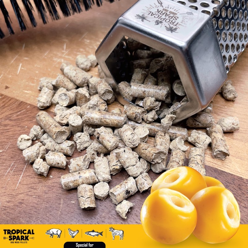 Tropical Spark Wood Pellets | Perfect for BBQ, Smoking, Grilling,
