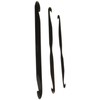 Lacis Double End Crochet Hook with Center Indent, Ebony, 3-Pack