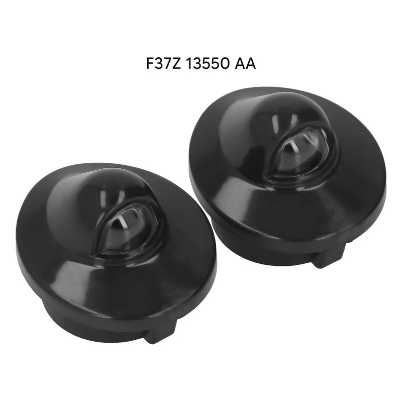 2PCS License Plate Light Lenses Plastic Cover F37Z 13550 AA