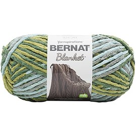 Bernat Blanket Forrest Pack of 10.5oz/300g-Polyester-6 Super Bulky-220 Yards-Knitting/Crochet Yarn, Forest Sage 2