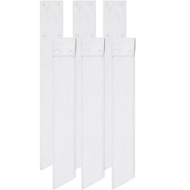 Fanfanwin 6 Pcs Football Towel Thin Sports Towel with Buttons Football Accessories Drip Streamer for Sports(White)