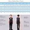 Boys Formal Suit Wedding Tuxedo 3 Pieces Floral Jacket Pants