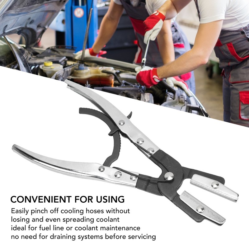 Hose Pinch Off Plier Ratcheting Jaws Swiveling Universal for Automobile