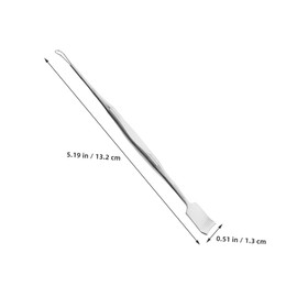 Gatuida 2pcs Stainless Steel Facial Pore Scraper Tool Blackhead Extractor for Home and Travel Beauty Scraper for Deep Cleansing and Smooth Skin