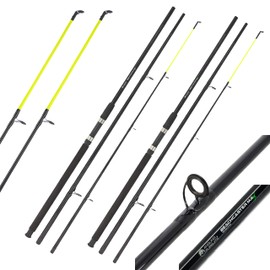 2 x AP Beachcaster Fishing Rods 12ft 3pc Rod Sea Surf Beach Pier Travel Rod Sea