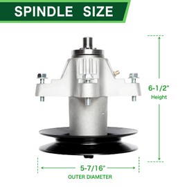 TENGMUJX 50 inch Lawn Mower Spindle Rebuild Kit for Cub Cadet RZTMTD ZT-50 Includes 3 Spindles 618-04126 3 Blades 742-04053 1 Be lt 754-04044 3 Idler 753-08171